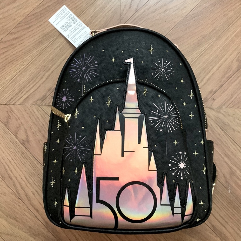 Walt Disney World 50th Anniversary Grand Finale Loungefly Mini Backpack